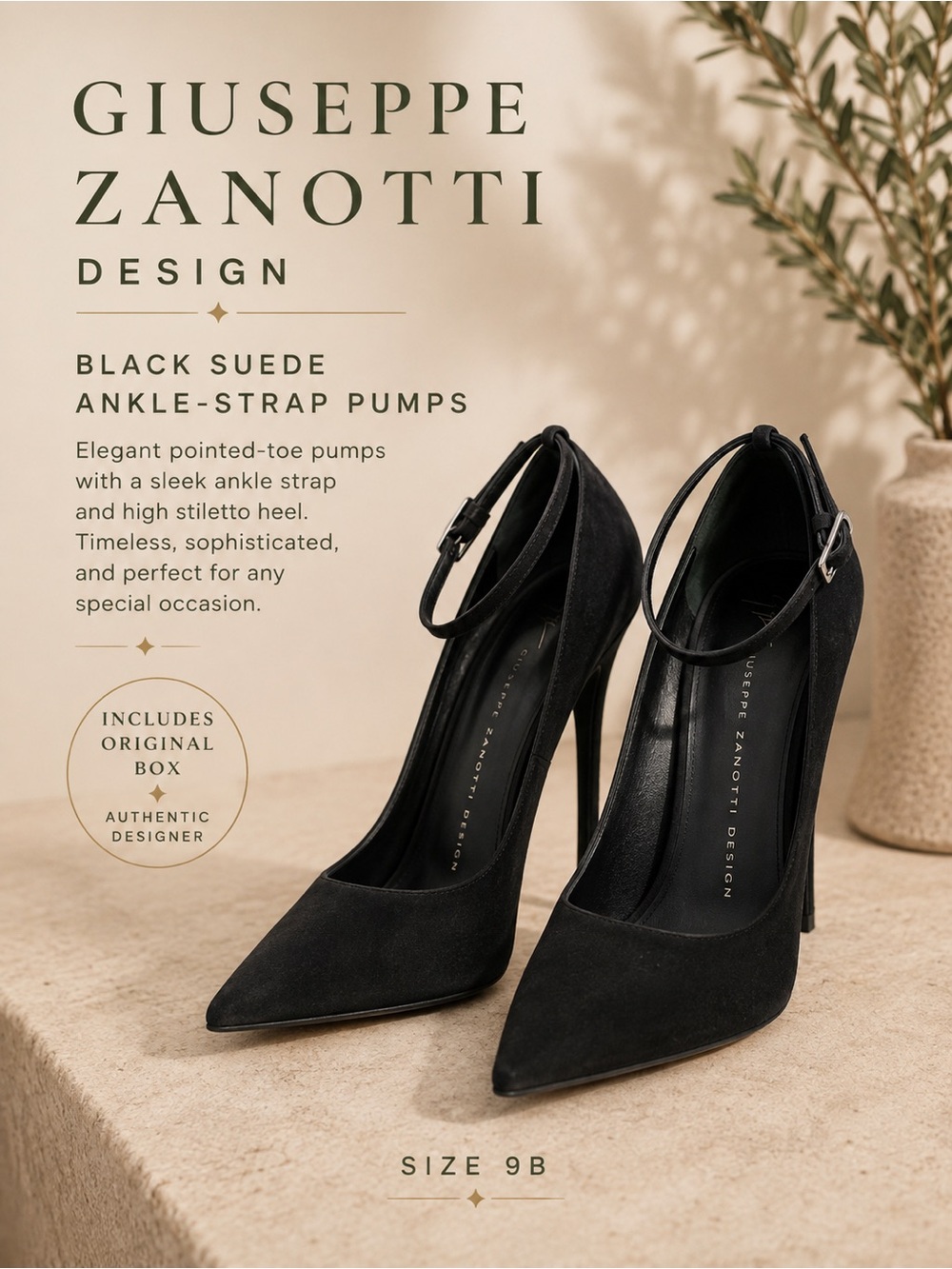 Giuseppe Zanotti Suede Shoes - size 8.5